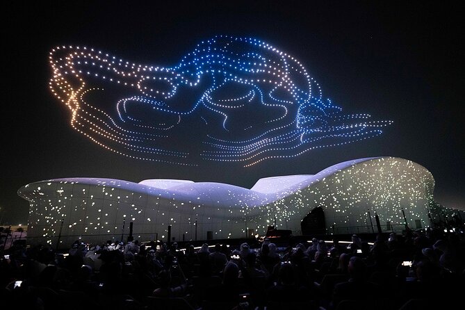 teamLab blue swirl installation Abu Dhabi
